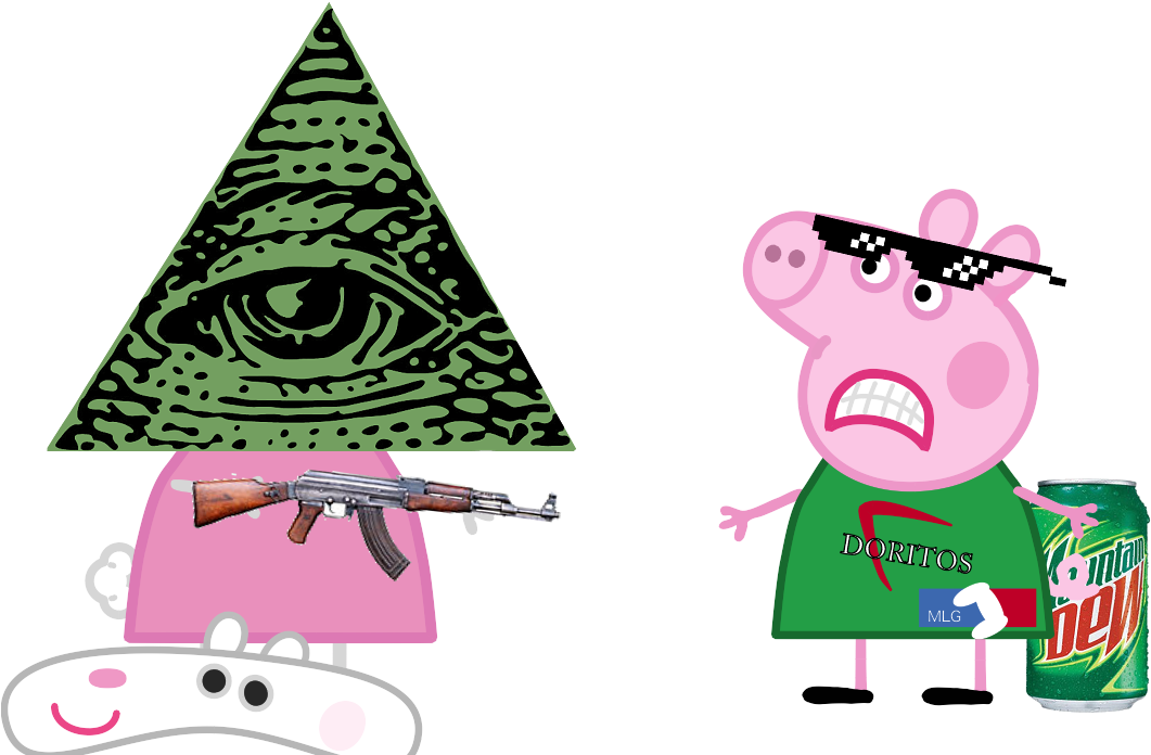 Peppa Vs Illuminati - Illuminati & Mlg / Illuminati Confirmed (1280x720), Png Download