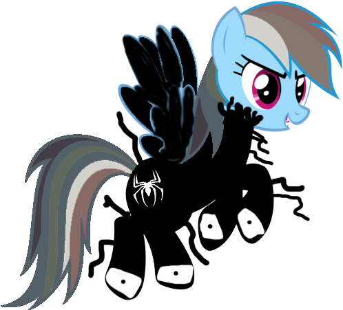 Ask Rainbow Venom Evil By Rones - My Little Pony Necklace Activity, My Little Pony The (533x480), Png Download