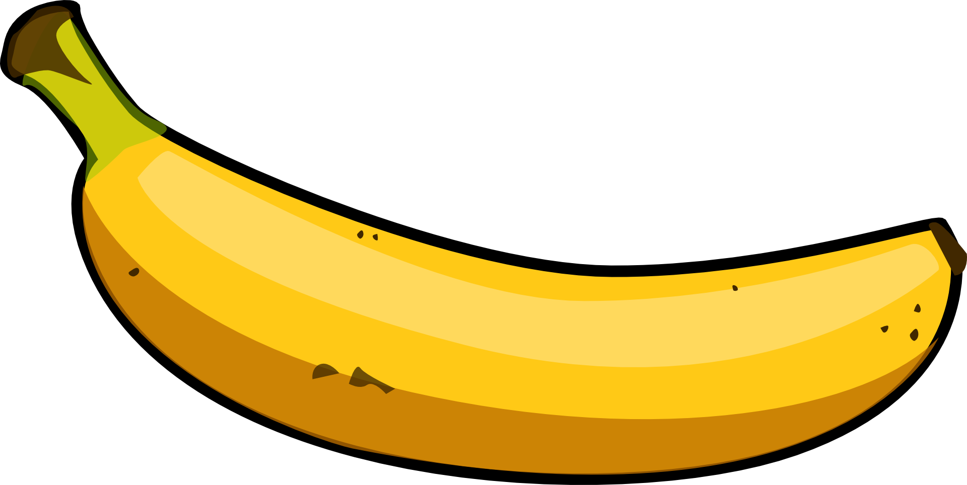 Banana Clipart Bananaclipart Fruit Clip Art Downloadclipart - Banana Clipart (1920x964), Png Download