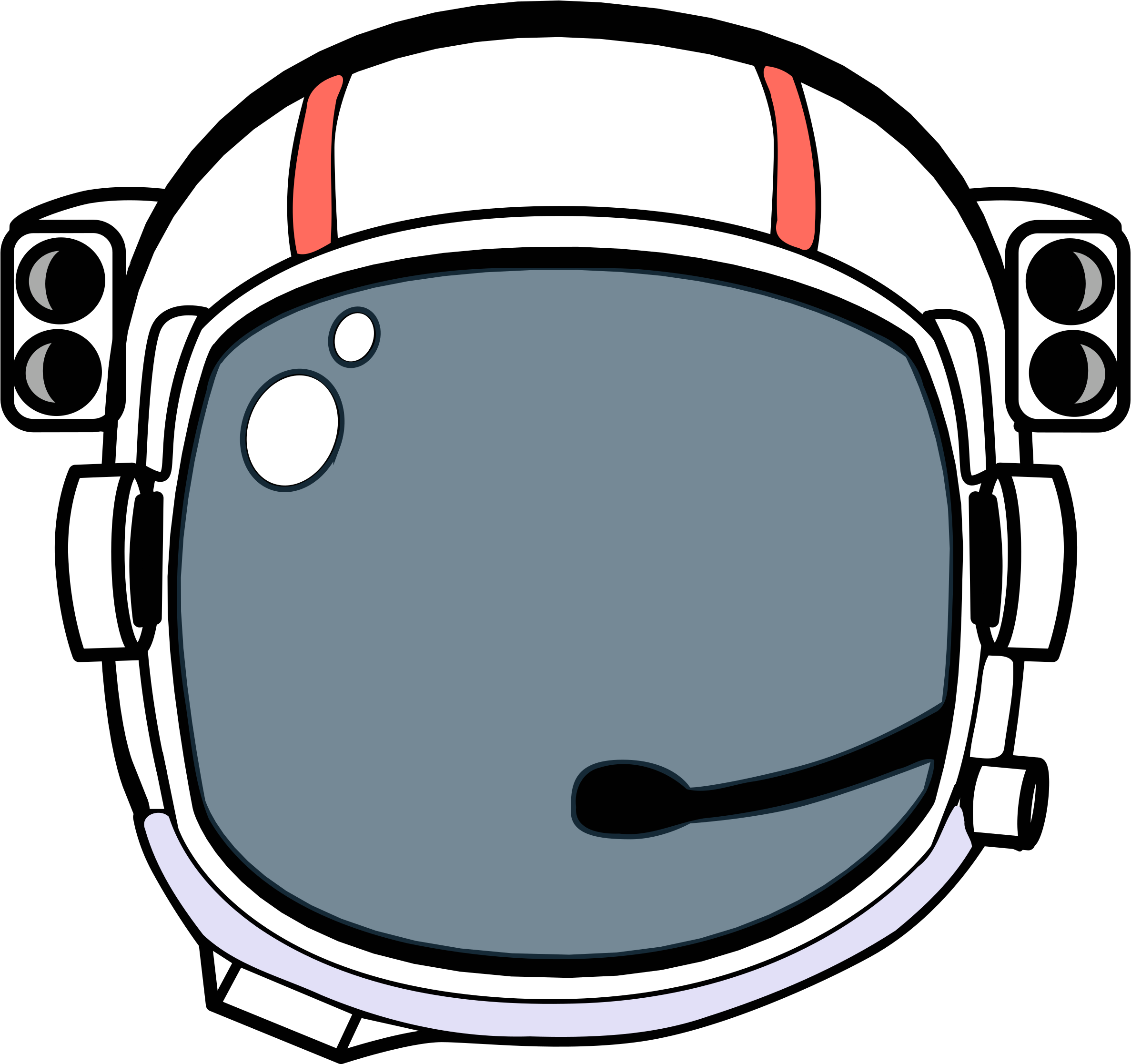 Hat Clipart Astronaut - Space Helmet Png (800x745), Png Download