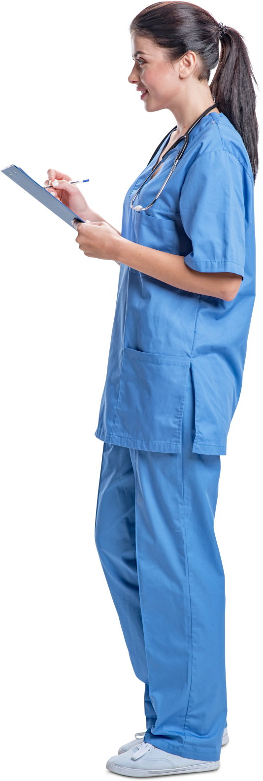 Cut Out Woman Doctor Nurse, Professions And Services - Doctor Cut Out Png (539x1600), Png Download