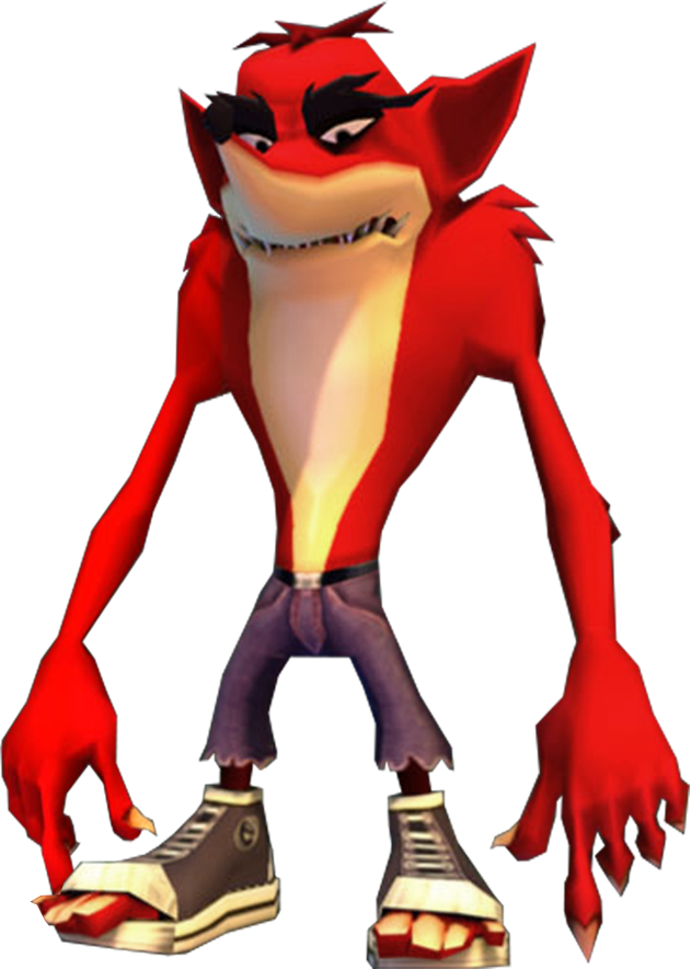 Graphic Black And White Library Frames Illustrations - Crash Bandicoot Twinsanity Evil Crash (631x884), Png Download