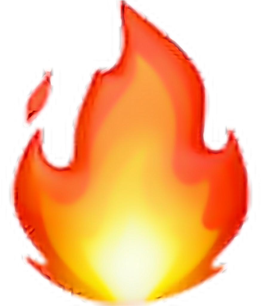 Emoji Png Edit Tumblr Overlay Freetoedit - Fire Emoji Apple (1024x1024), Png Download