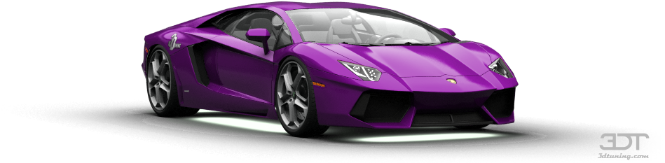 Lamborghini Aventador Coupe 2012 Tuning - Lamborghini Aventador Purple Png (1004x373), Png Download