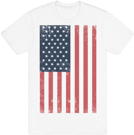 American Flag Distressed Mens T-shirt - Google (484x484), Png Download