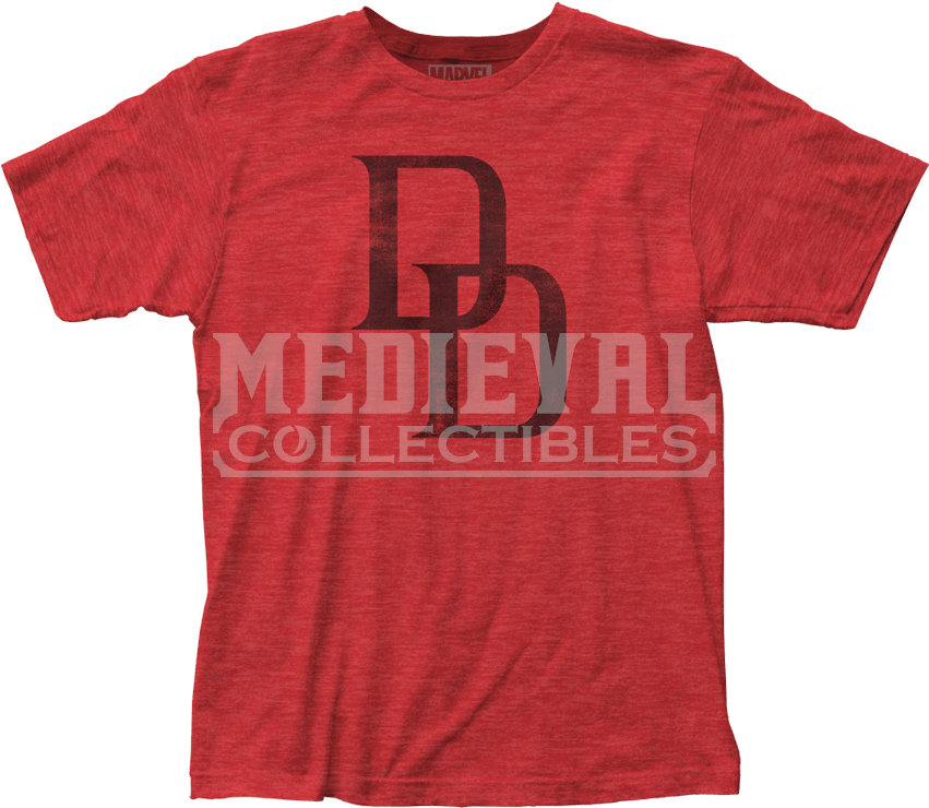 Daredevil Distressed Logo T-shirt - Beevis And Butthead Shirt (850x850), Png Download