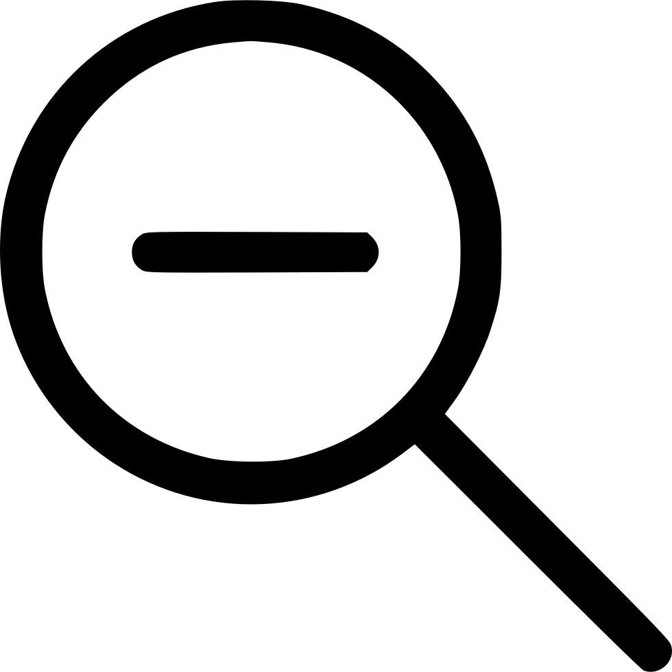 Minus Svg Png Icon Free Download Comments - Magnifying Glass With Minus Png (980x980), Png Download