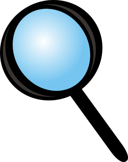 Magnifier,glass,zoom,no - Glass (500x631), Png Download