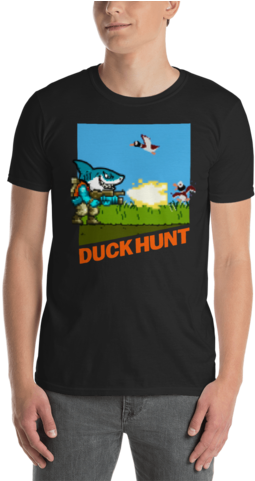 Sharkie Duck Hunting - T-shirt (480x480), Png Download