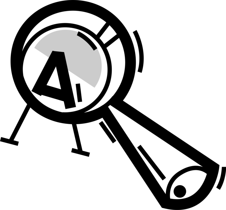 Vector Illustration Of Magnification Through Convex (755x700), Png Download