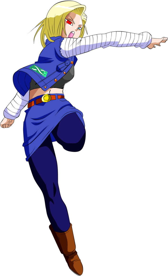 Xv Android 18 - Android 18 Dbz Png Art (1024x1280), Png Download