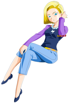 Lazuli/android 18 By Alexelz Dragon Z, Dragon Ball - Android 18 (350x350), Png Download