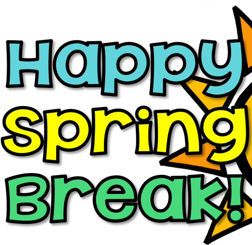 Black And White Spring Break Clip Art (908x788), Png Download