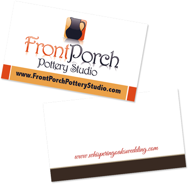 Front Page Pottery Studio Business Cards - Printer Business Cards (400x400), Png Download