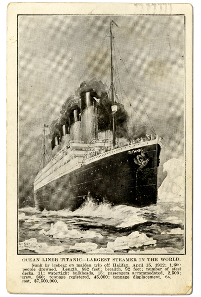 Ocean Liner Titanic Largest Steamer In The World Post - Sinking Of The Titanic (great Historic Disasters) (800x600), Png Download