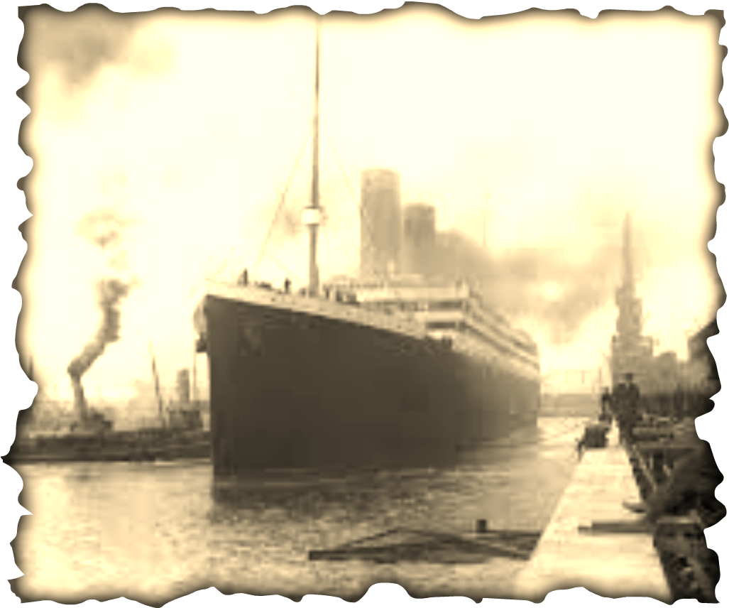 Last Known Photograph Of The Huge Passenger Liner Rms - 1912 Titanic (1027x856), Png Download