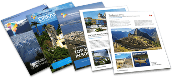 Get Our Free South America Travel Guide - Travel Brochures (550x250), Png Download