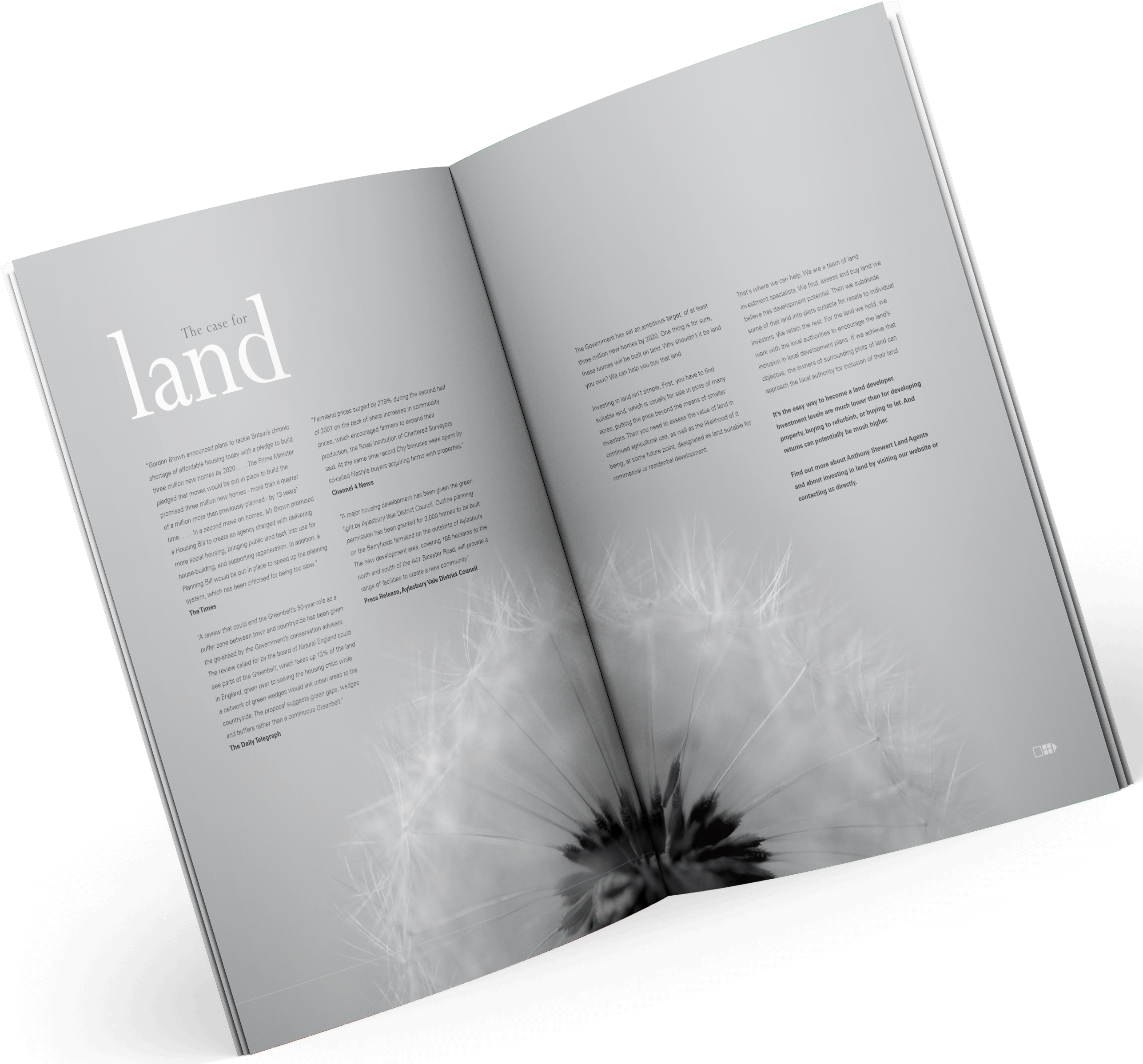 Creative Brochure Design Agency Work For Anthony Stewart - Gray Brochure (2600x2416), Png Download
