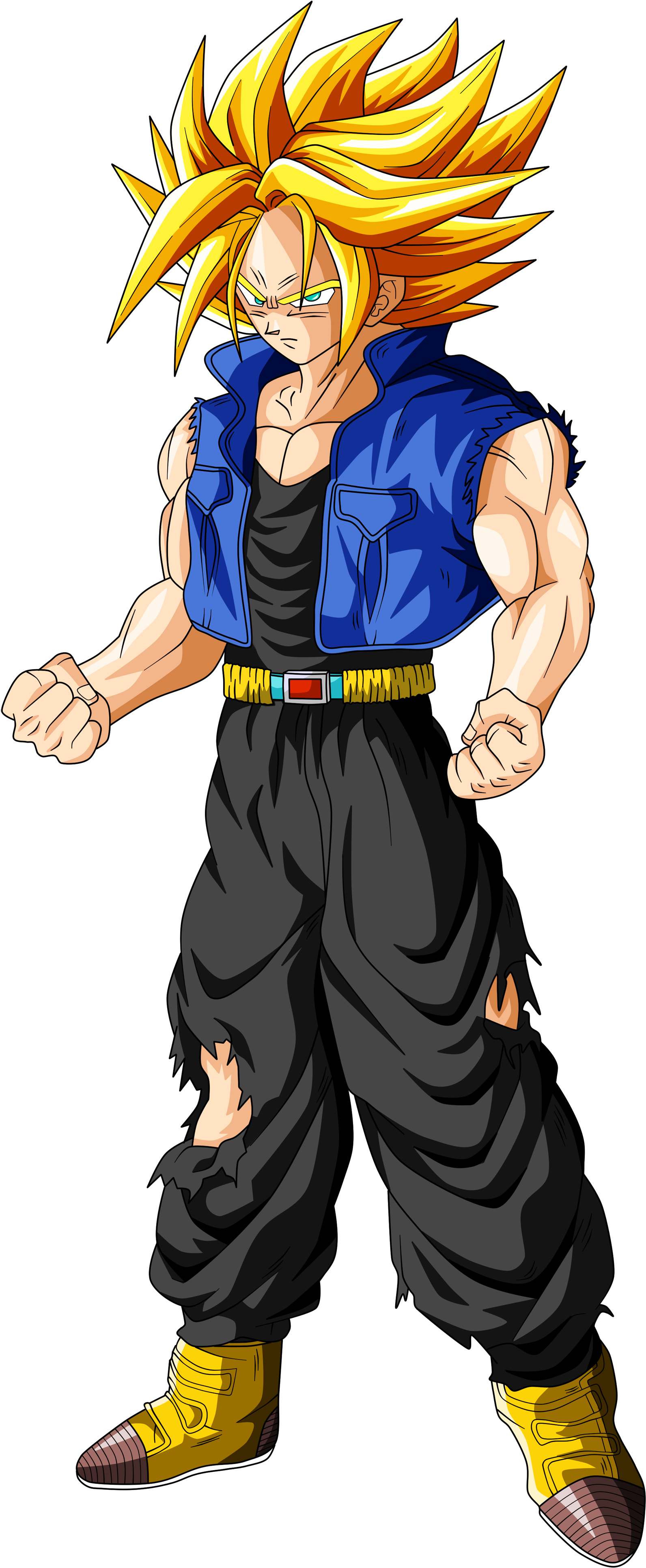 Future Trunks Ssj2 Power Level - Trunks Super Saiyan (1927x4000), Png Download