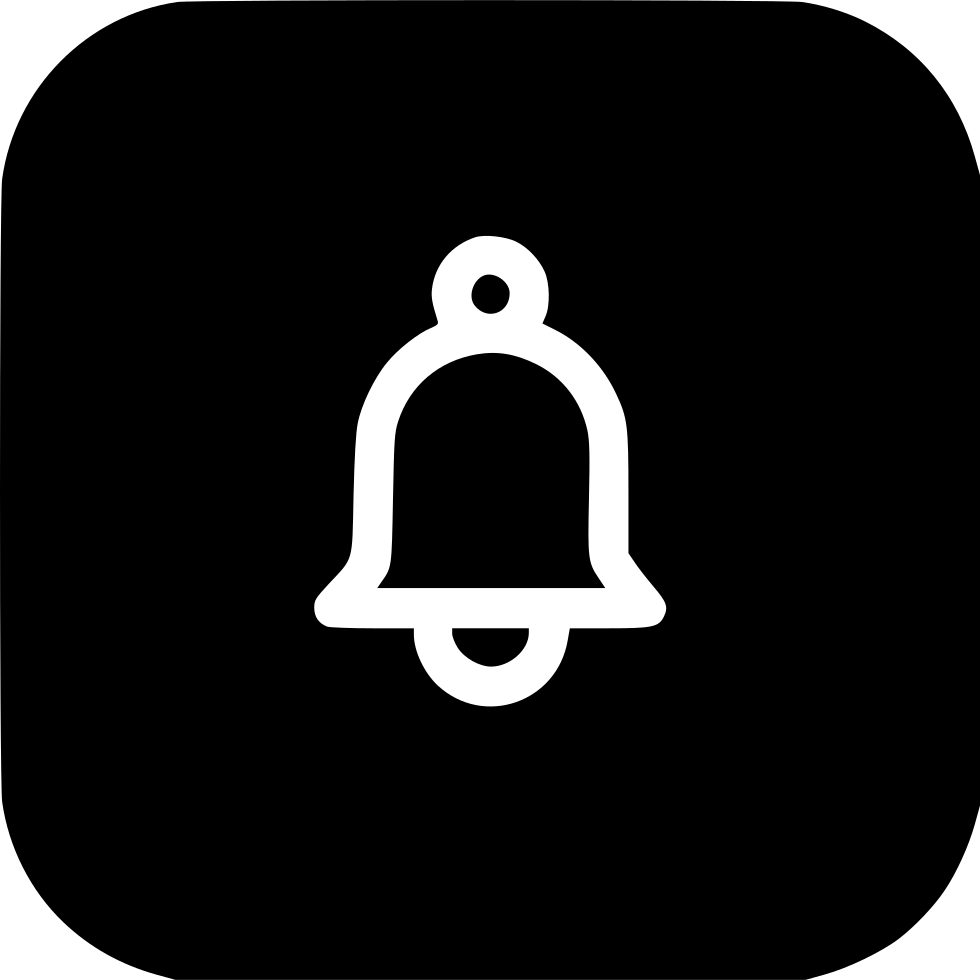 Make Bell Icon Intro For Youtube Channel School Bell - Remind Icon White Png (980x980), Png Download