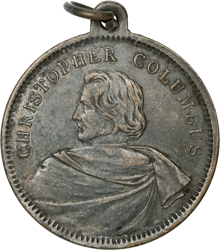Scarce 1893 Chicago Worlds Fair Christopher Columbus - Coin (1000x1000), Png Download