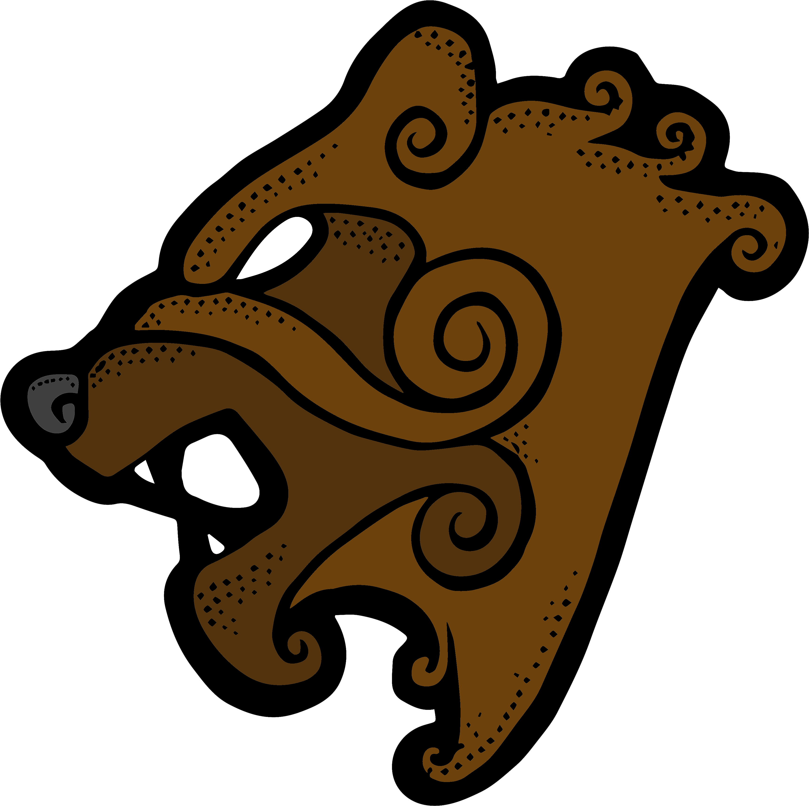 Viking Bear Apparel Available On Teespring - Viking Bear (3996x3996), Png Download