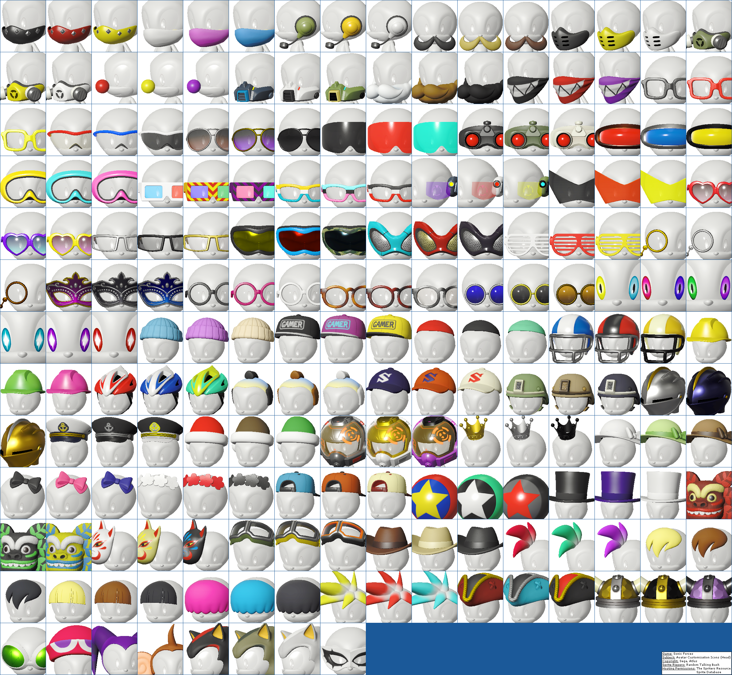 Click For Full Sized Image Avatar Customization Icons - Sonic Forces Avatar Clothes (2385x2198), Png Download