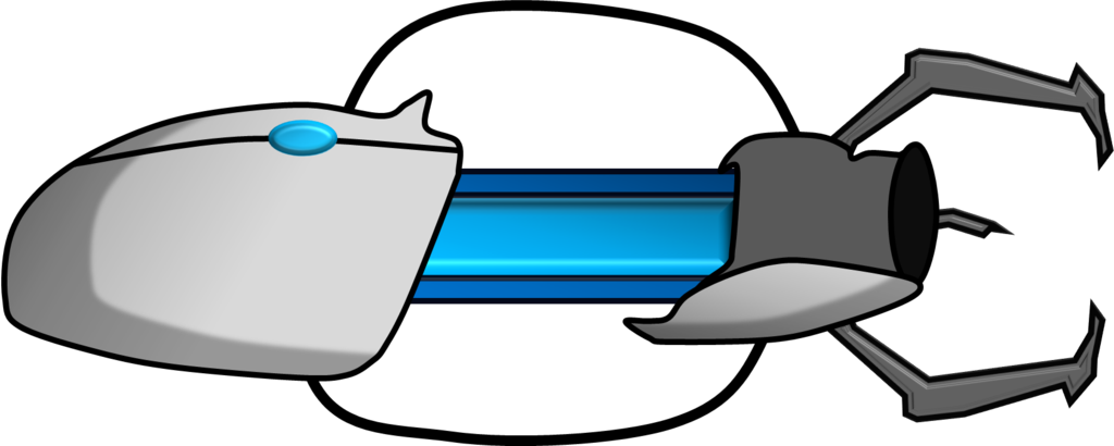 Portal Gun Png - Portal Gun Clipart (1024x410), Png Download
