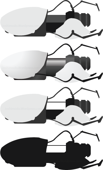 Portal Gun Vectors - Portal Vectors (353x582), Png Download