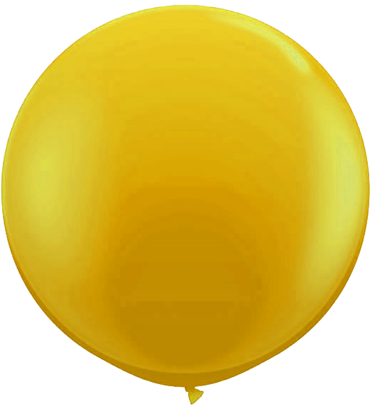 Large Round Yellow Giant Balloon - Optp Soft Gym Overball (600x600), Png Download