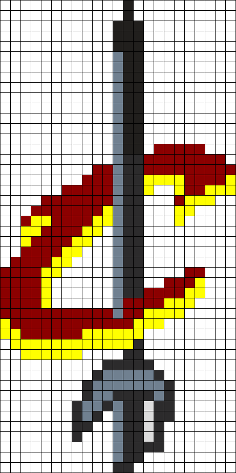 Cleveland Cavaliers Perler Perler Bead Pattern / Bead - Cleveland Cavaliers Perler Beads (484x967), Png Download
