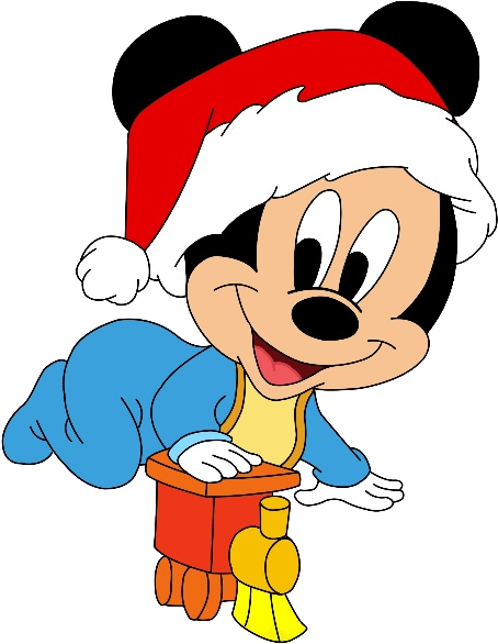 Disney Baby Mickey Christmas 5 600×600 Pixels - Christmas Disney Characters Baby (600x600), Png Download