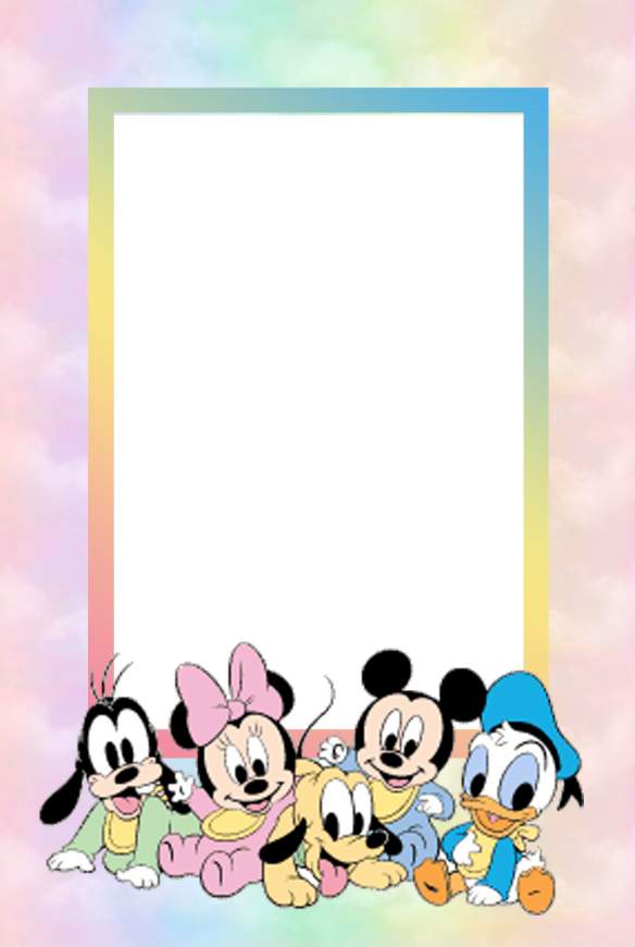 Disney Baby Mickey And Minnie Mouse 1154041 - Baby Minnie Coloring Pages Printable (584x870), Png Download