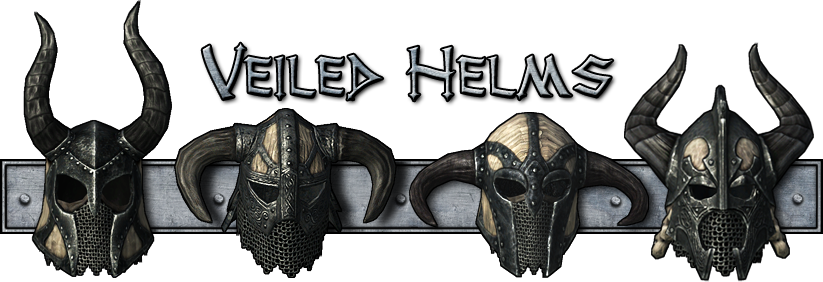 Dragonbone Ebonsteel Armor At Skyrim Nexus - Skyrim Todos Los Yelmos (823x282), Png Download