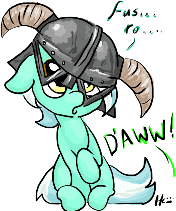Kinkiepinkiepie, Cute, Fus Ro Dah, Helmet, Lyrabetes, - My Little Pony: Friendship Is Magic (600x700), Png Download