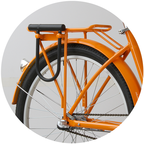 Rear U-lock Rack - Rear Bike Rack U Lock (500x500), Png Download