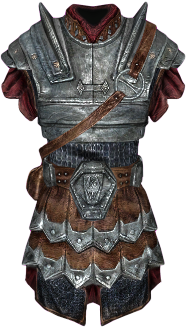 It's Too Bad The Steel Helmet Doesn't Fit Style - Imperial Armor Skyrim (403x675), Png Download