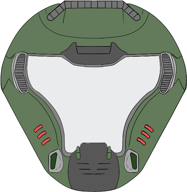 Svg Royalty Free Library By Irish John On Deviantart - Doom 2016 Helmet Png (882x668), Png Download