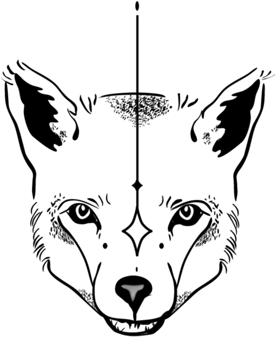 Lobo Drawing Head - Design (1001x797), Png Download