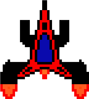 Spaceship Of Doom - Pixel Art (420x460), Png Download
