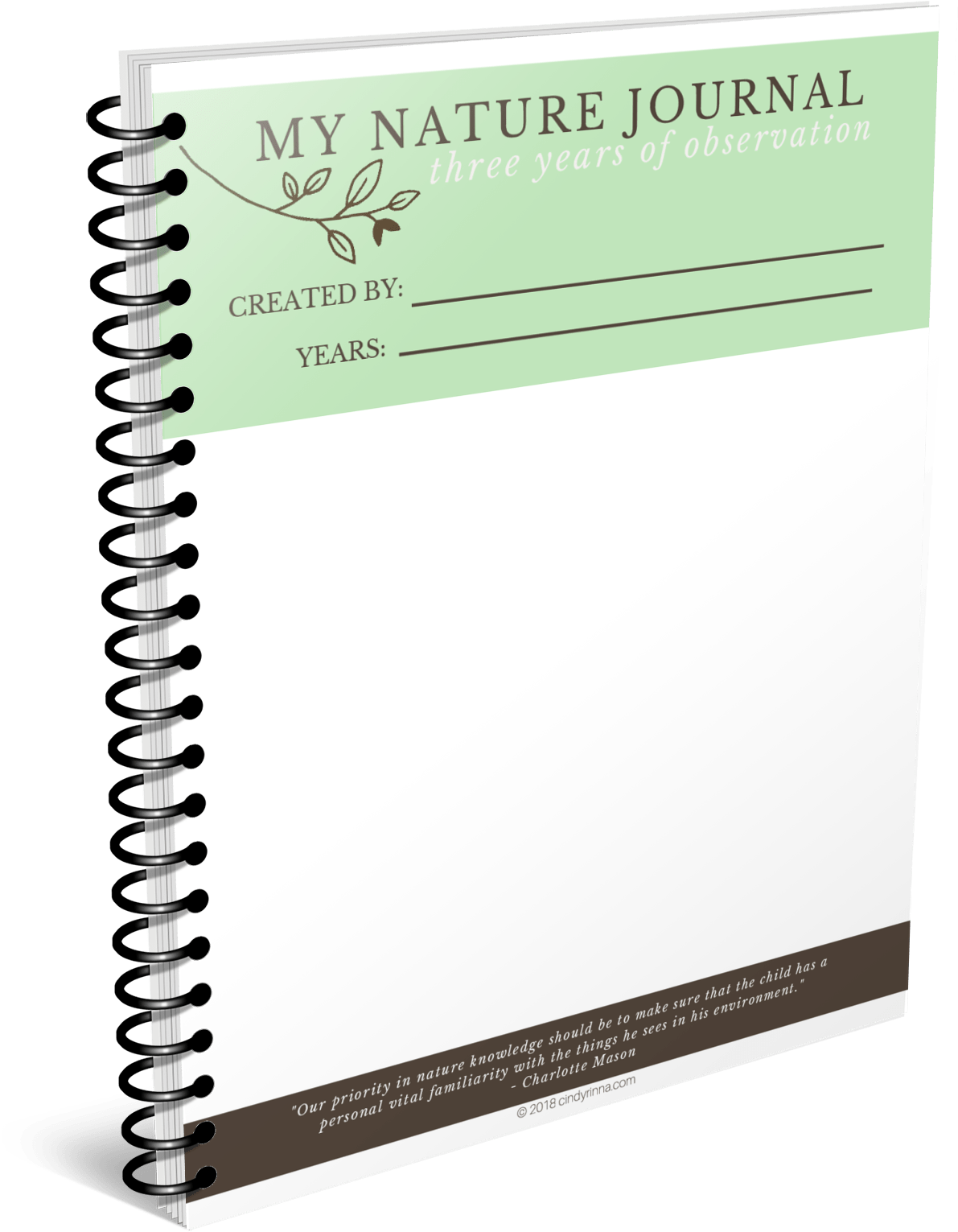 With My Nature Journal - Paper (1500x1650), Png Download