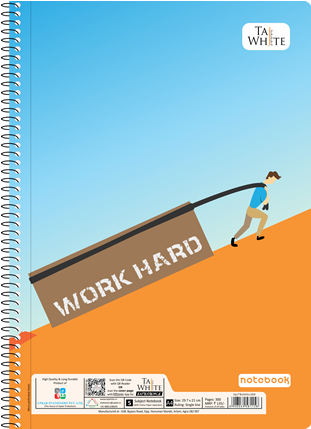 Spiral Notebook A4 - A4 Notebook Design (392x430), Png Download