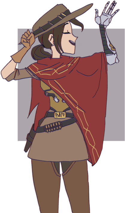 #overwatch #mccree #fem Mccree - Royalty-free (500x723), Png Download