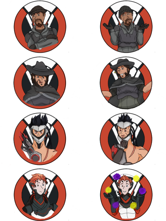 #overwatch #blackwatch #overwatchfanart #mccree #genji - Fanart Moira And Reaper Overwatch (600x800), Png Download
