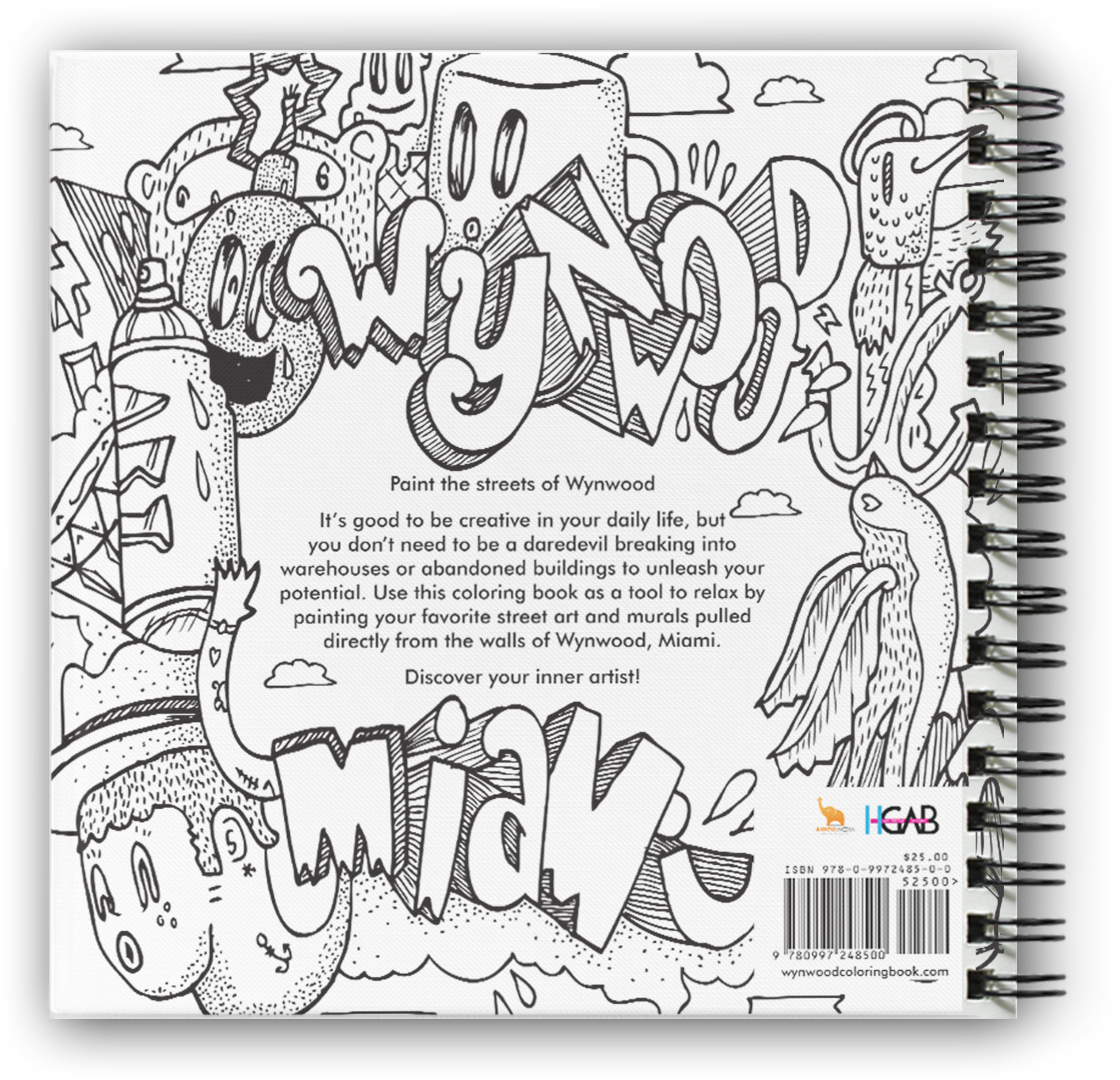The Wynwood Coloring Book First 2 - The Wynwood Coloring Book (600x600), Png Download