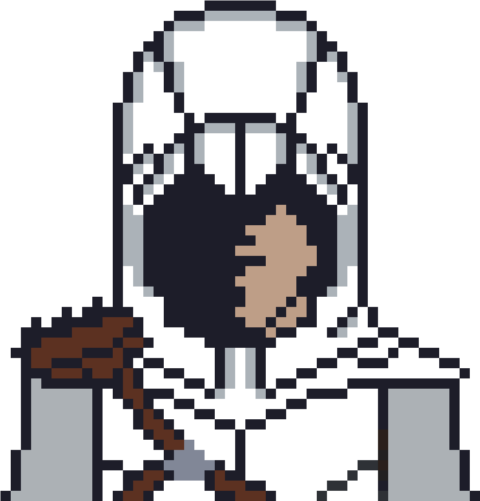 Ezio Auditore Da Firenze - Assassin's Pixel Art Minecraft (1200x1200), Png Download