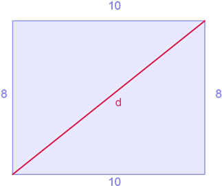 La Diagonal Del Rectángulo - Diagram (453x300), Png Download