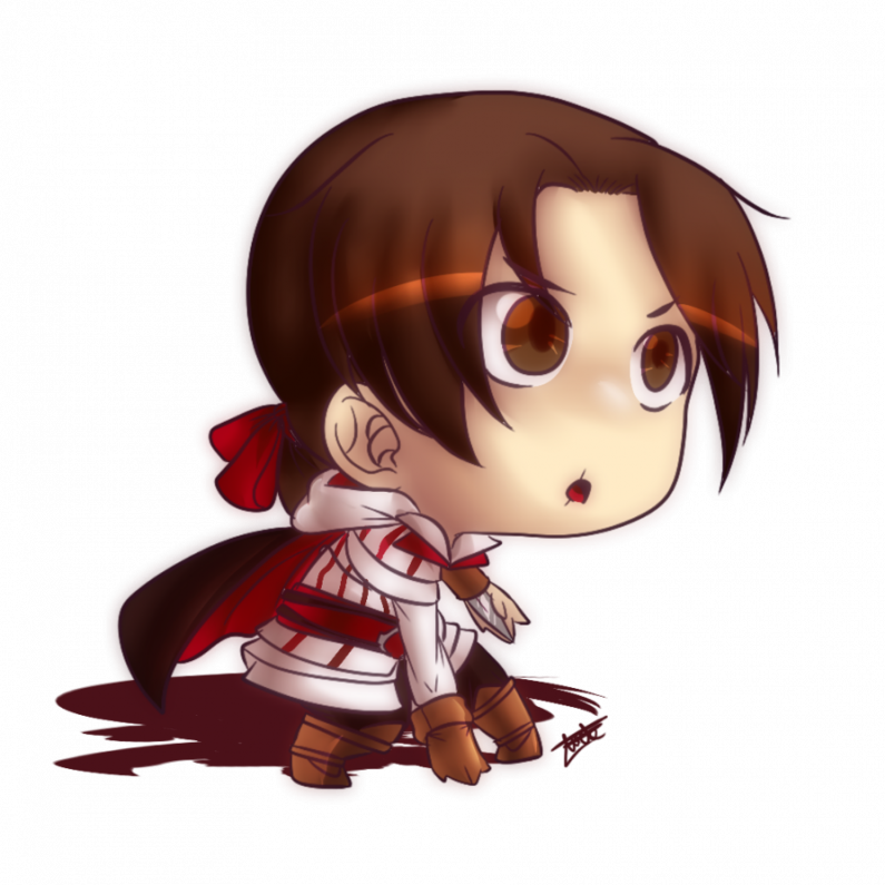 Fan-art Ezio [chibi] - Fan Art Assassin's Creed Ezio (795x795), Png Download