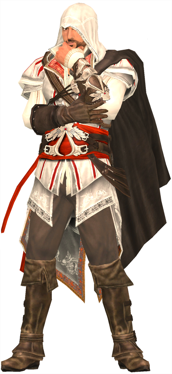 Free Ezio Render By Ninja Jaiden-d381y0g - Ezio Render (598x1300), Png Download