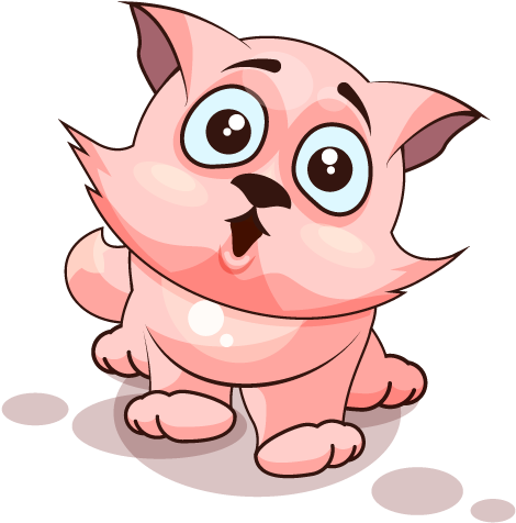 Adorable Cat Emoji Stickers Messages Sticker-4 - Vector Graphics (600x600), Png Download